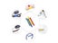 50/100PCS Detachable Cable Ties Colored Plastics Reusable Cable Ties Nylon Loop Carousel 4
