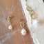 Pearl drop earrings / chain earrings Carousel 2