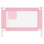 vidaXL Toddler Safety Bed Rail Pink 90x25 cm Fabric Carousel 3
