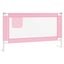 vidaXL Toddler Safety Bed Rail Pink 140x25 cm Fabric Carousel 2
