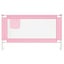 vidaXL Toddler Safety Bed Rail Pink 140x25 cm Fabric Carousel 3