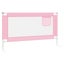 vidaXL Toddler Safety Bed Rail Pink 140x25 cm Fabric Carousel 4