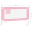 vidaXL Toddler Safety Bed Rail Pink 140x25 cm Fabric Carousel 8