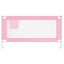 vidaXL Toddler Safety Bed Rail Pink 160x25 cm Fabric Carousel 3
