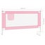 vidaXL Toddler Safety Bed Rail Pink 160x25 cm Fabric Carousel 4