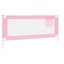 vidaXL Toddler Safety Bed Rail Pink 200x25 cm Fabric Carousel 4