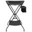vidaXL Changing Table Anthracite Iron Carousel 3