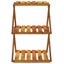 vidaXL 3-Tier Folding Shelf Brown 43x31x63 cm Solid Wood Acacia Carousel 4