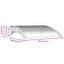 vidaXL Door Canopy Black and Transparent 80x80 cm Polycarbonate Carousel 6