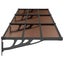 vidaXL Door Canopy Black 297.5x90 cm Polycarbonate Carousel 4