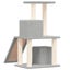 vidaXL Cat Tree with Sisal Scratching Posts Light Grey 82 cm Carousel 5