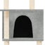 vidaXL Cat Tree with Sisal Scratching Posts Light Grey 166 cm Carousel 6