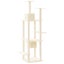 vidaXL Cat Tree with Sisal Scratching Posts Cream 176 cm Carousel 5
