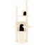 vidaXL Cat Tree with Sisal Scratching Posts Cream 154 cm Carousel 3