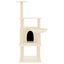 vidaXL Cat Tree with Sisal Scratching Posts Cream 132 cm Carousel 3