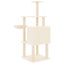 vidaXL Cat Tree with Sisal Scratching Posts Cream 132 cm Carousel 5