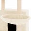 vidaXL Cat Tree with Sisal Scratching Posts Cream 132 cm Carousel 7
