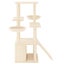 vidaXL Cat Tree with Sisal Scratching Posts Cream 133 cm Carousel 4