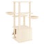 vidaXL Cat Tree with Sisal Scratching Posts Cream 133 cm Carousel 5