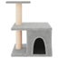 vidaXL Cat Tree with Sisal Scratching Posts Light Grey 48 cm Carousel 3
