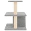 vidaXL Cat Tree with Sisal Scratching Posts Light Grey 48 cm Carousel 4