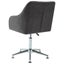 vidaXL Swivel Office Chair Dark Grey Fabric Carousel 4