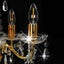 Chandelier with Crystal Beads Golden Round 5 x E14 Carousel 5