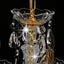 Chandelier with Crystal Beads Golden Round 5 x E14 Carousel 7
