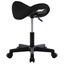 vidaXL Work Stool Black Faux Leather Carousel 4