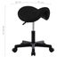vidaXL Work Stool Black Faux Leather Carousel 7