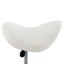 vidaXL Work Stool White Faux Leather Carousel 5