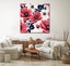 ON SALE FREE SHIPPING - Canvas Art Print - Flower Poppies Seamless Pattern Carousel 2