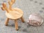 Kids Wooden Chair Footstool Stool - Goat Design Carousel 5