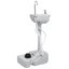 vidaXL Portable Camping Handwash Stand with Tent 20 L Carousel 9