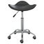 vidaXL Salon Spa Stool Black Faux Leather Carousel 2