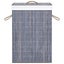 vidaXL Bamboo Laundry Basket with 2 Sections Grey 72 L Carousel 4