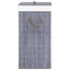 vidaXL Bamboo Laundry Basket with 2 Sections Grey 72 L Carousel 5