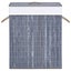vidaXL Bamboo Laundry Basket with 2 Sections Grey 100 L Carousel 4