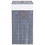 vidaXL Bamboo Laundry Basket with 2 Sections Grey 100 L Carousel 5