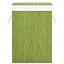 vidaXL Bamboo Laundry Basket with 2 Sections Green 72 L Carousel 3