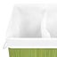 vidaXL Bamboo Laundry Basket with 2 Sections Green 72 L Carousel 7