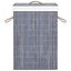 vidaXL Bamboo Laundry Basket with Single Section Grey Carousel 4