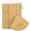 vidaXL Bamboo Corner Laundry Basket 60 L Carousel 2