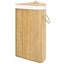 vidaXL Bamboo Corner Laundry Basket 60 L Carousel 4