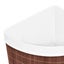 vidaXL Bamboo Corner Laundry Basket Brown 60 L Carousel 6