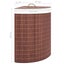 vidaXL Bamboo Corner Laundry Basket Brown 60 L Carousel 9