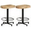 vidaXL Bar Stools 2 pcs 52 cm Solid Mango Wood Carousel 1