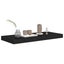 vidaXL Floating Wall Shelves 2 pcs Black 60x23.5x3.8 cm MDF Carousel 7