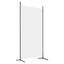 vidaXL 2-Panel Room Divider White 175x180 cm Fabric Carousel 6