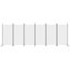vidaXL 6-Panel Room Divider White 520x180 cm Fabric Carousel 3